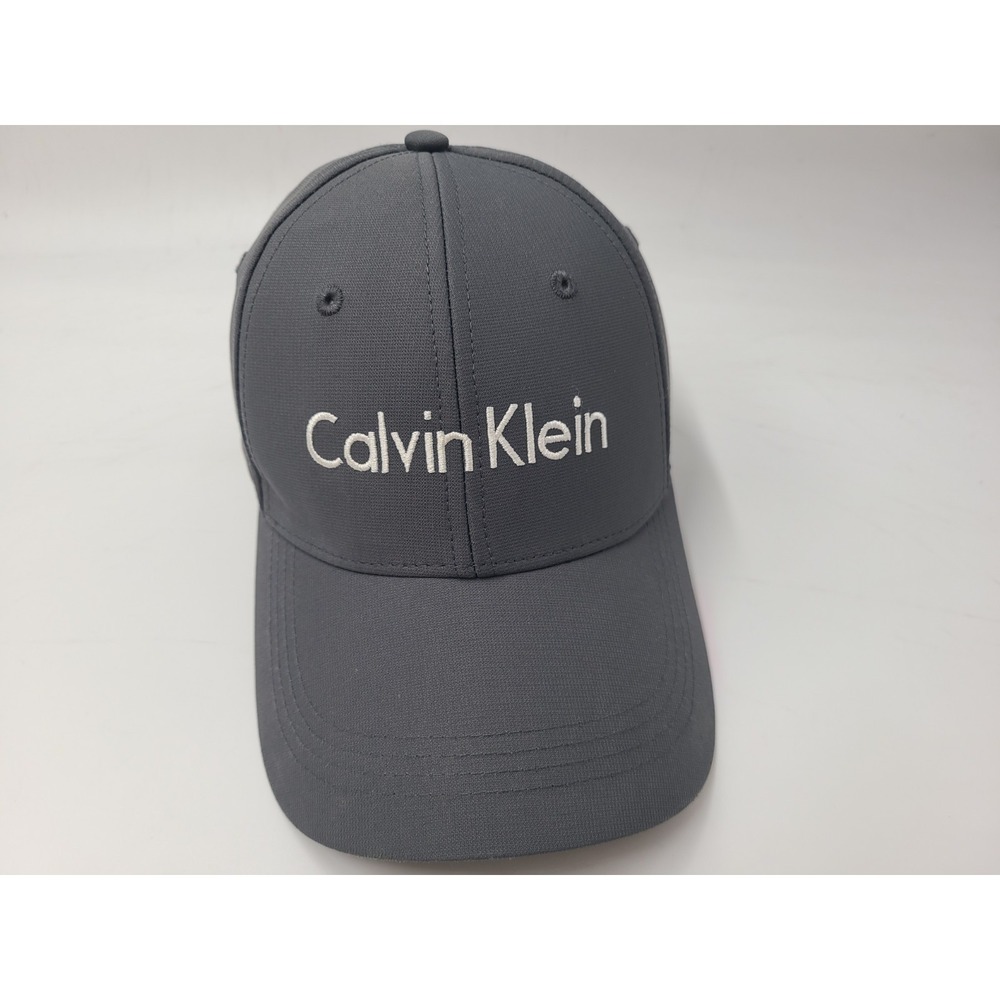 Calvin Klein CK Strapback Adjustable Hat Cap Polyester Casual Dad Men Women Gray